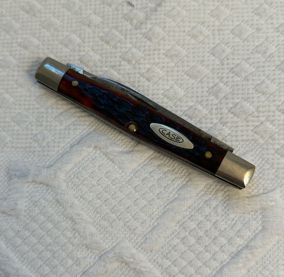 Pocket Knife . Vintage Case XX . 62042 (1964 - 1969) Brown Bone