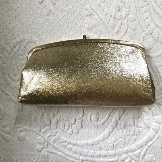 Envelope Clutch . Gold Clutch . 60s Gold Envelope Clutch . | Etsy