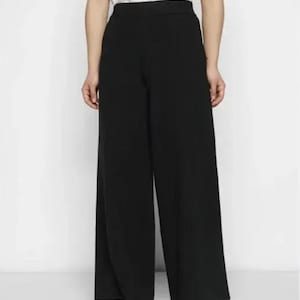 Banana Republic black knit pants . wide leg pants