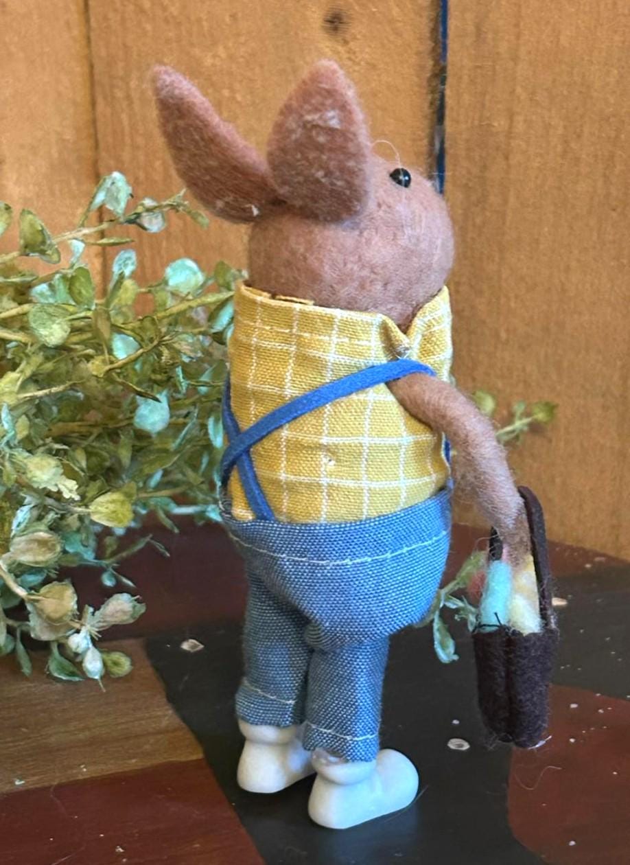 Cute Needle Felted Bunny. Garden Rabbit - Spring, Carrot, Easter Felt ...