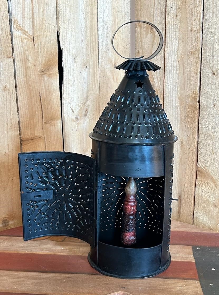 BTL2 Primitive 18 Tall Fireside Tin Electric Lantern (Made In USA) – Old  Farmhouse Primitives