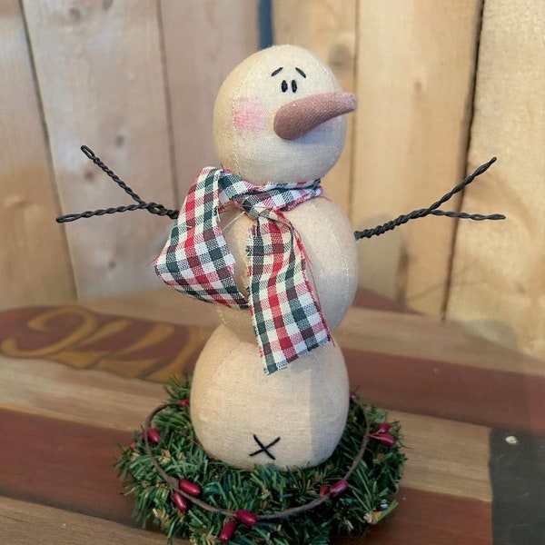 Primitive Snowman Etsy