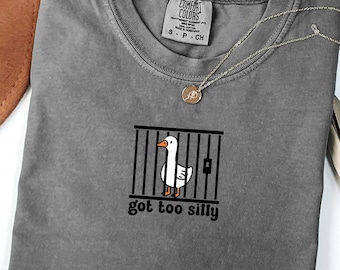 Comfort Colors® Funny Goose Shirt, Meme T-Shirt, Trendy Goose Tee, Cute Animal Shirt, Minimalist Goose Graphic, Humor Tee