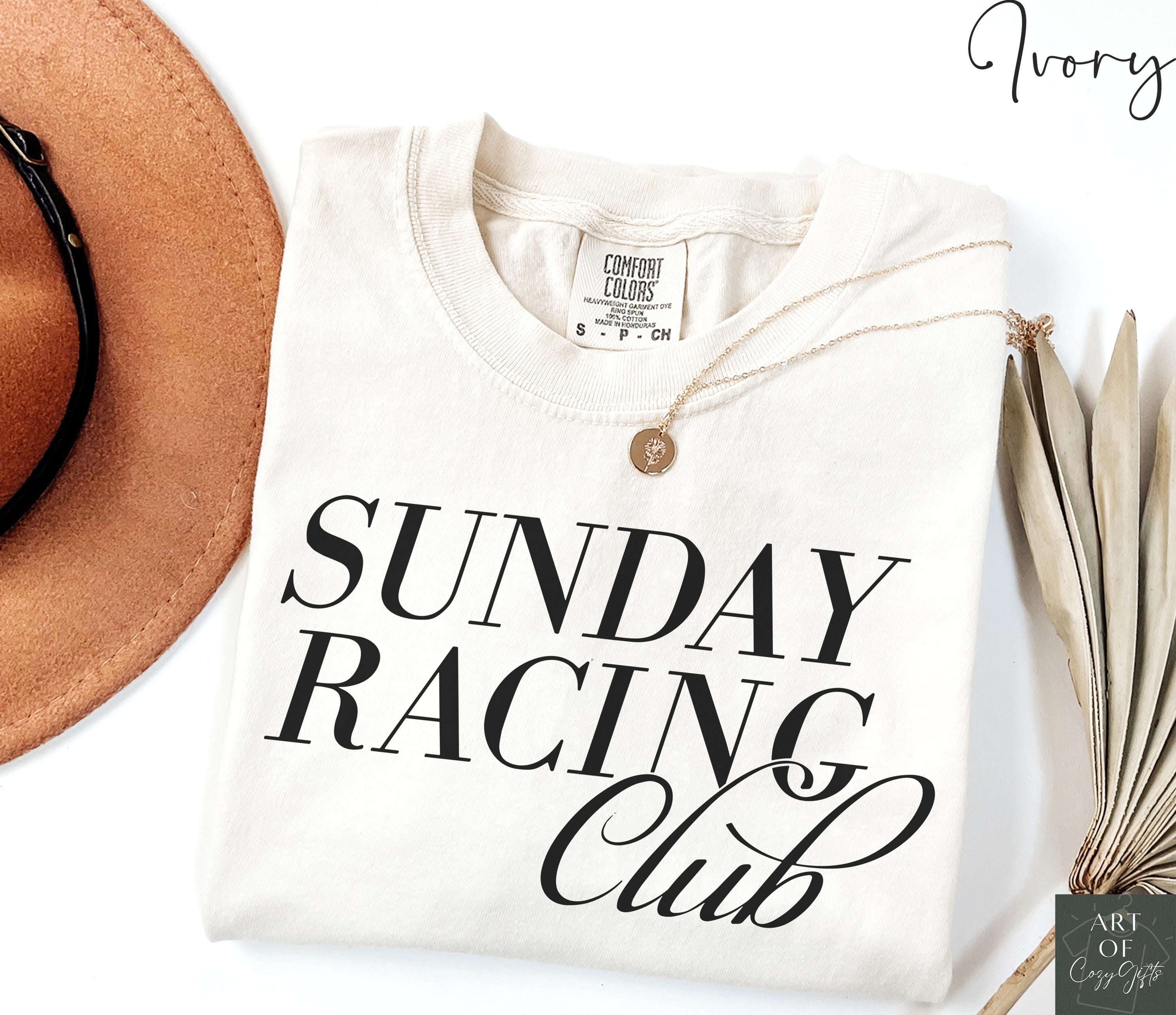 Comfort Colors® Racing Shirt, Sunday Racing Club Tee, Vintage Race Car T-Shirt, Motorsports Graphic Tee, Speed Enthusiast Shirt