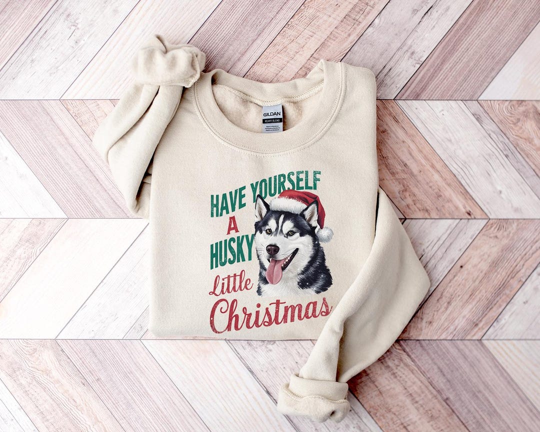 Have Yourself a Husky Little Christmas Sweater Cute Siberian Husky