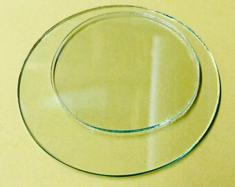 Round Glass 15” to 16” Replacement, Custom Cut, for Photo Frames, Terrariums