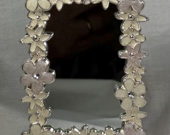 Just A Quick Peek Tiny Flower and Glass Mirror