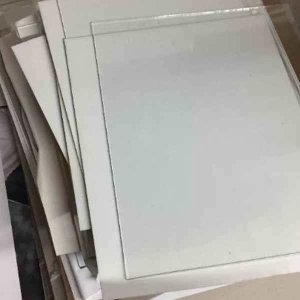 Sq/Rect Glass, 6 x 12", 7 x 12", 8 x 12", 9 x 12", 10 x 12"  Custom Cut, Replacement Glass for Photo Frames and Terrarium Glass & More