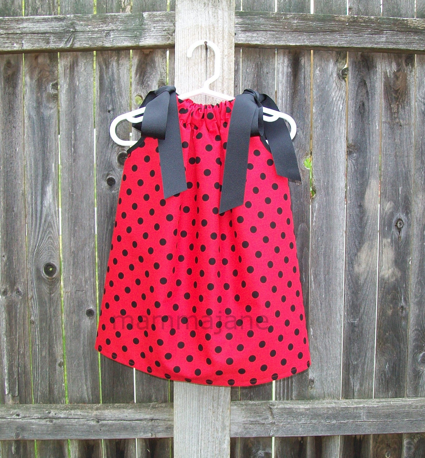 Ladybug or Bulldogs Costume Pillowcase Dress. Free Etsy