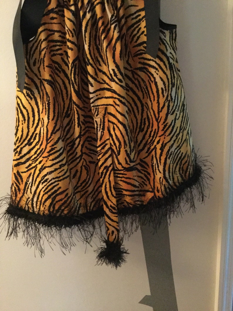 WASHABLE...Tiger Dress with Ears