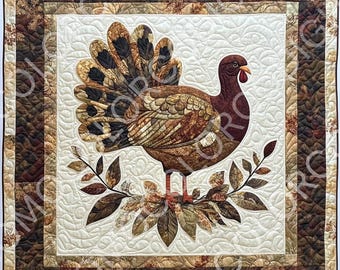 6 Truthahn Quilts png(s), wunderlich, einfaches Bauernhaus, Sofort Download, druckbar, Sublimation, Decoupage, Basteln, kein Muster