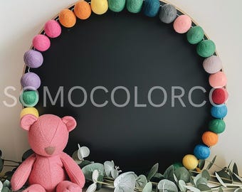 Regenbogen rosa digitale Babymitteilung PNG |Individualisierbar mit Neugeborenen Details | Geburtsankündigung zum Ausdrucken |
