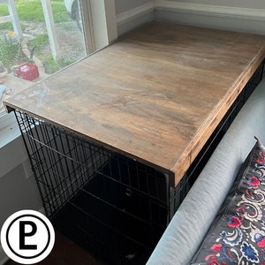 Dog Kennel Wooden Crate Topper
