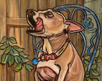 One Happy Dog - Print - Leah Reynolds - 8 x 10 matted to 11 x 14