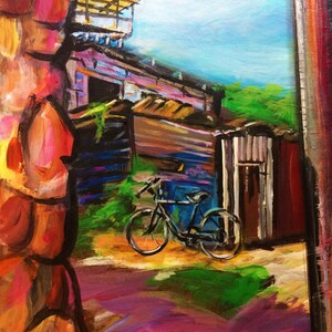 Wall Art - Taboga Island  Panama - Art Print - Bike Print - Travel Print