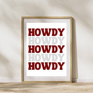 Texas A&M Wall Art, Texas Aggie Prints, tamu Wall Art, Howdy, Texas Aggie Wall Art, Texas a m posters, Texas Aggie Posters, Texas Aggie Art