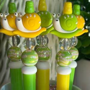 Cheerful Snail Pens: Summer Stationery Gift