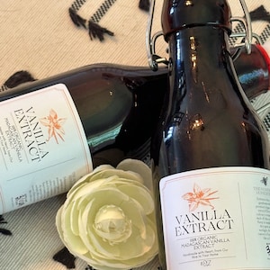 Aged Vanilla Extract | Madagascan 100% Grade A, Organic, Gluten Free, Handmade, Pure