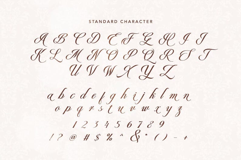 Luxury Script Font: Elegant Copperplate Calligraphy - Etsy
