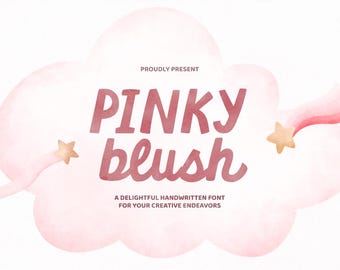 Pinky Blush Scriptフォント – キュートで大胆なモダン書体