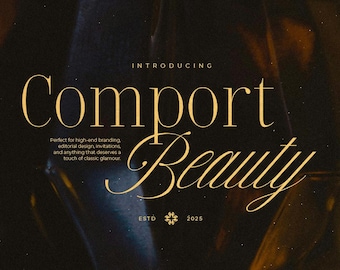 Comport Beauty Font Duo - エレガントなセリフ＆スクリプトフォント