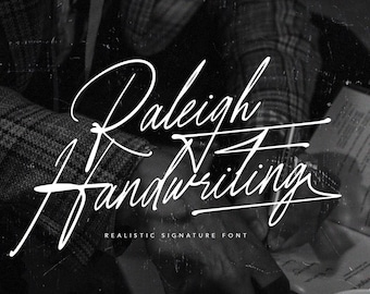 Raleigh手書きフォント – エレガントな署名スクリプト