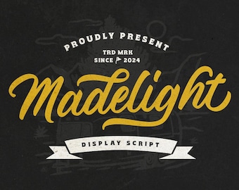 レトロディスプレイスクリプトフォント：手書き風、ヴィンテージスタイル