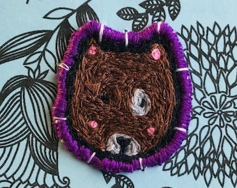 Handmade Patch - Brown Dog