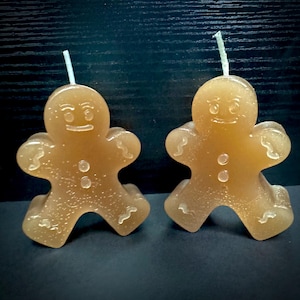 Gingerbread Man Candle