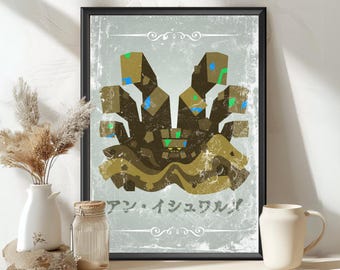 Shara Ishvalda Monster Poster: MHW Hunter World Inspired Art - MH Print
