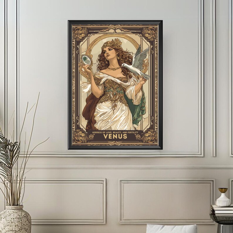Venus Göttin Poster, römische Göttin Venus, Göttin der Liebe, Schönheit und Fruchtbarkeit, römische Mythologie, antike Kunst Roms Bild 6