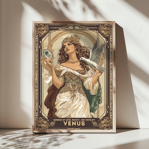 Venus Göttin Poster, römische Göttin Venus, Göttin der Liebe, Schönheit und Fruchtbarkeit, römische Mythologie, antike Kunst Roms Bild 2
