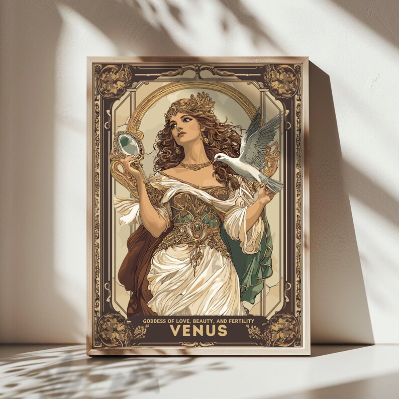 Venus Göttin Poster, römische Göttin Venus, Göttin der Liebe, Schönheit und Fruchtbarkeit, römische Mythologie, antike Kunst Roms Bild 2