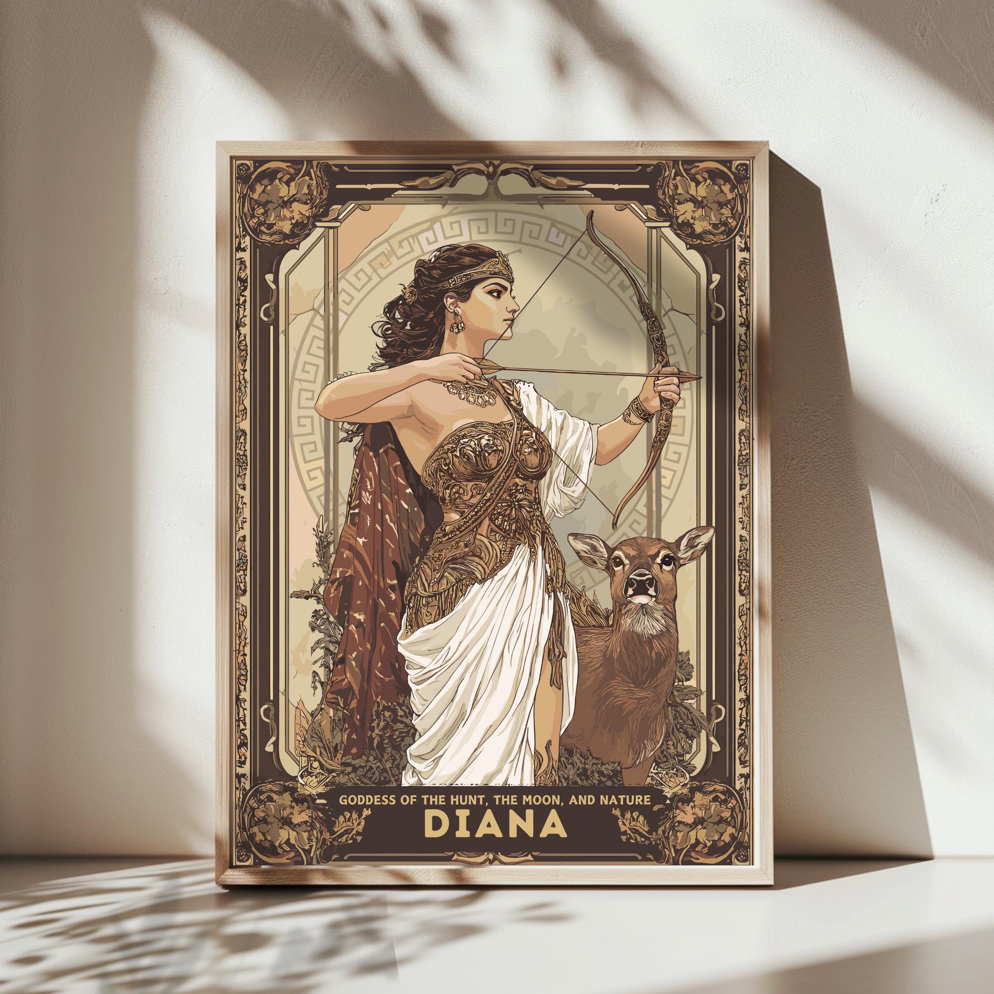 Diana Goddess Poster Roman Goddess Diana Goddess Of The Hunt The diana-goddess-poster-roman-goddess-diana-goddess-of-the-hunt-the