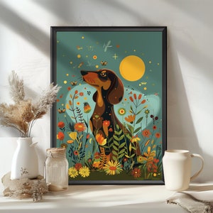 Mr. Dachshund Poster, Wiener Dog Print, Sausage Dog, Dachshund