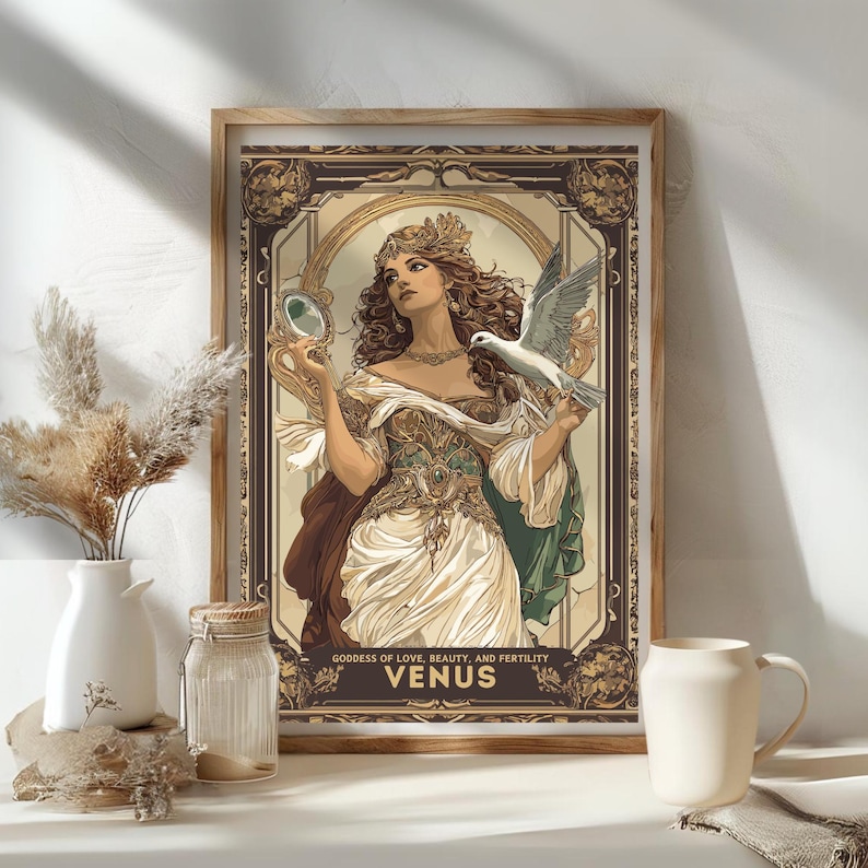 Venus Göttin Poster, römische Göttin Venus, Göttin der Liebe, Schönheit und Fruchtbarkeit, römische Mythologie, antike Kunst Roms Bild 7