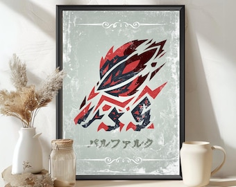 Valstrax Monster Poster: MHW Hunter World Inspired Art - MH Print