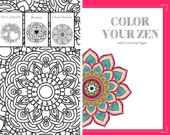 Ihr Zen Mandala Malbuch für Erwachsene zum ausmalen