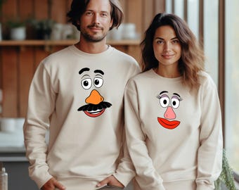 Mr Potato And Mrs Potato Head Shirt, Cute Thanksgiving Sweatshirt, Funny Couple Shirt, Fall Family Matching Shirt
