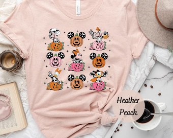 Micky und Freunde Skelett Kürbis Disney Halloween Shirt, Mickey's Not So Scary Halloween Party T-Shirt, Disneyland Familie Halloween T-Shirt