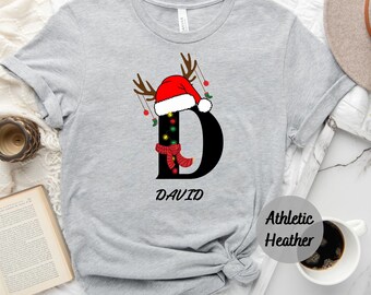 Family Christmas Name Shirt, Monogrammed Family Christmas Shirt, Personalized Christmas Family T-Shirt, Custom Christmas Shirt With Name,