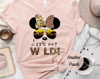 Animal Kingdom Let's Get Wild family shirts, Disney Safari Man Woman Kid Baby Shirt, Disney Safari Group Shirts, Mickey and Minnie Shirts