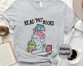 Read More Book Piggie Elephant Pigeons T-Shirt, It's a Good Day to Read a Book Shirt, Book Lover Shirt, Book's Day Shirt