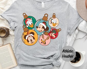Disney Mickey Friends Christmas Shirt, Santa Hat Merry Christmas Shirt, Disneyland Christmas Vacation T-Shirt, Disney Christmas Lights Shirt
