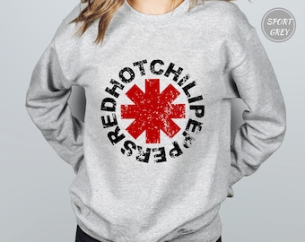 Red Hot Chili Peppers Vintage Sweatshirt , Red Hot Chili Peppers Tour Shirt , RHCP Graphic Unisex Sweatshirts