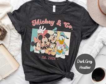 Vintage Mickey & Co 1928 Shirt, Mickey and Friends Shirt, Disneyland Shirt, Disneyworld Shirt, Disney Family Matching Shirt
