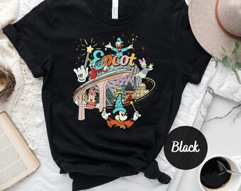 Disney Epcot Shirt, Vintage Epcot 1982 Shirt, Vintage Disney Shirt, Mickey And Friends, Epcot Trip Shirt, Disney family trip matching shirt
