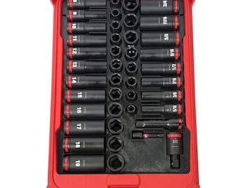 Inserto organizer per set di chiavi a bussola Shockwave Impact da 3/8" da 43 pezzi (49-66-7009) e Milwaukee Packout a basso profilo (48-22-8436) Solo inserto