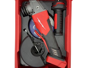 Inserto per smerigliatrice Milwaukee M18 da 5 pollici 2880-20, compatibile con l'organizer compatto Packout 48-22-8435, per riporre utensili, dischi abrasivi e accessori.