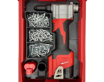 Inserto per rivettatrice Milwaukee M12 2550-20, compatibile con l'organizer compatto Packout 48-22-8435, per riporre utensili, batterie e accessori.